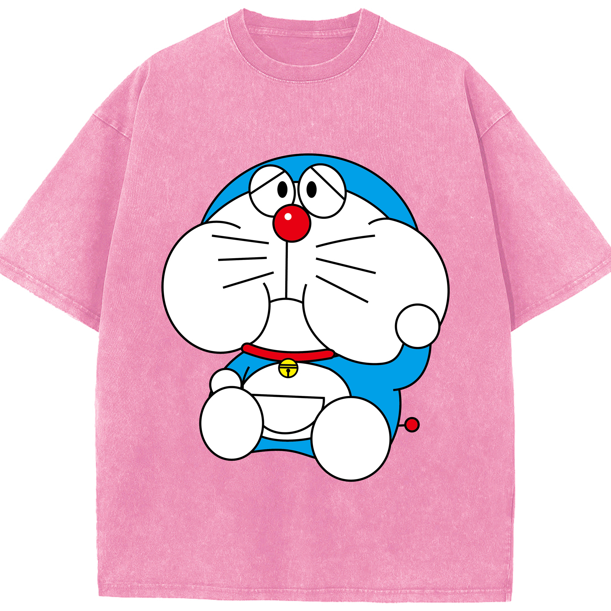 （画像用） ドラえもん Doraemon 綿100% ヴィンテージ風 半袖Tシャツ（フロントプリント）